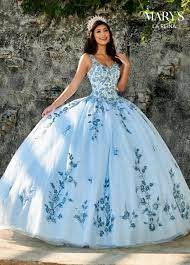 Buy Baby Blue Quince Dresses Cheap Online