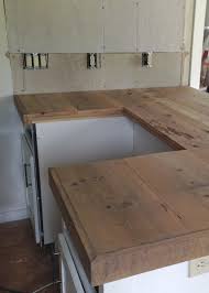 diy reclaimed wood countertop averie