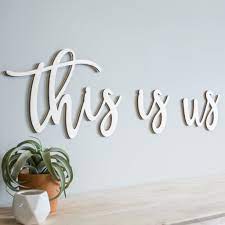 Freestanding large 26 wooden wood alphabet letters/wall hanging nursery decor. This Is Us Wood Letters Craftcuts Com