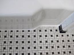 clean vintage bathroom tiles & caulk