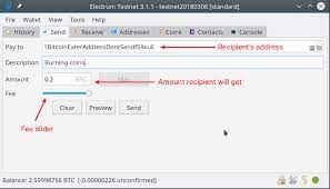 The screenshot below shows the send tab: How To Send Bitcoins Using Electrum Bitcoin Wallet By Mary Kirk Medium