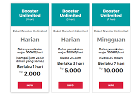Paket tri unlimited ini dapat digunakan pada jaringan 2g, 3g, maupun 4g. Paket Super 4g Unlimited