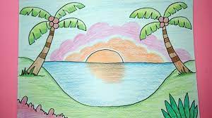 Pemandangan pantai adalah tempat terindah yang di berikan oleh sang maha kuasa kepada makhluknya. Cara Menggambar Dan Mewarnai Pemandangan Pantai Sunset Youtube