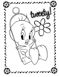Tweety bird first appeared in the animated short named a tale of two kitties in 1942. Free Printable Tweety Bird Coloring Pages For Kids Bird Coloring Pages Disney Coloring Pages Coloring Pages