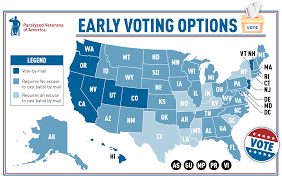 The action or process of indicating choice , opinion, or will on a question, such as the. Pva Paralyzed Veterans Making Voting Accessible To All