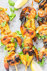 With thanksgiving over and christmas very near it has been a busy. Teriyaki Grilled Pineapple Shrimp Skewers Video Currytrail