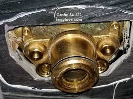 Enjoy the perfect bath or shower by simply dialing your desired water temperature. Grohe 34 122 Removing Trim From Grohe Shower Mixer Terry Love Plumbing Advice Remodel Diy Professional Forum