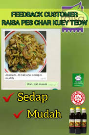 Char kway teow is not complete without cockles (that's my friend mochachocolatarita's beautiful artwork). Pes Char Kuey Teow Raisa Sedap Mudah 250ml Shopee Malaysia