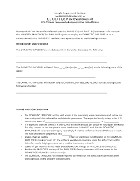 Employment contracts are documents that explain the legal relationship between an employer and a worker. Https Www Ustraveldocs Com Sampleemploymentcontract Pdf