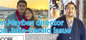Pretends to be shocked. the phrase was uttered by online filipinos after finding out that gerald anderson admitted to being very happy with longtime rumored girlfriend julia barretto. Between Maybes Director Reacts On Julia Gerald Issue Pressreader