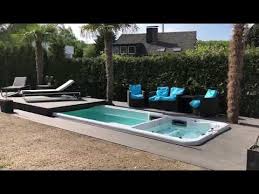 Swim Spa Mit Elektrischer Abdeckung Vollautomatisches Rolldeck Rollterrasse Pool Abdeckung Youtube Pool Elektrisch Spa