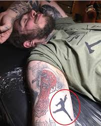 Remove the clear plastic cover, and place the tattoo face down onto skin. Post Malone S 77 Tattoos Their Meanings Body Art Guru