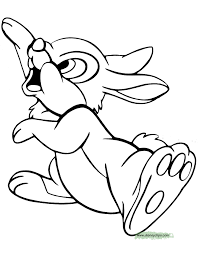 Printable coloring pages of bambi, thumper, flower, miss bunny, faline and bambi's mother. Bambi Coloring Pages 3 Disneyclips Com