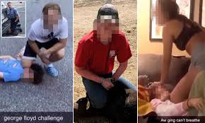In connection with the challenge, and employees working for a construction company in minnesota were fired after. White Teens Start Disgusting George Floyd Challenge On Social Media Daily Mail Online