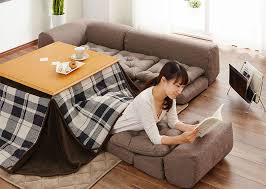Japan Kotatsu Heated Table Bed Japanese Table Asian Home Decor Floor Couch
