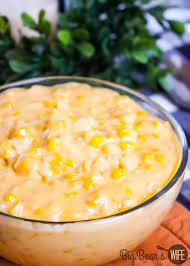 Homemade Cheesy Creamed Corn Homemade Creamed Corn With A Cheesy Sauce That Is The Perfect Side Dish Perfect F In 2021 Homemade Cream Corn Cheesy Sauce Creamed Corn