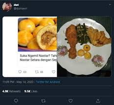 Kue ini terbuat dari putih telur tanpa mentega. Warganet Ini Makan Ayam Pakai Kue Nastar Setara 1 Porsi Nasi Putih Guideku Com