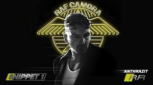 The background is black and white and shows various drawings, including a raven , a crocodile , a cross, the raf camora logo, the indipendenza logo and a star. Raf Camora Anthrazit R R Snippet Nr 1 Vo 15 12 2017 Youtube