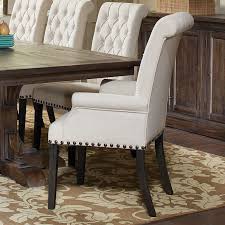 Weber Cream Arm Chair Set Of 2 Upholstered Dining Chairs Dining Chairs Blue Chairs Living Room