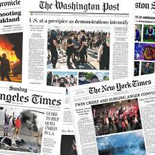 5, 2020 file photo, police use chemical irritants and crowd control munitions to disperse protesters during a. Rage And Anguish How The Us Papers Have Covered The George Floyd Protests Us News The Guardian