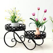 【7 flowerpots】flower stand,dimension at w 33.9 x h 28 x d 9.8 inch,combined of shelves at 4 different height > 6.3 and 4 different depth > 4.3, fits for 7 pots of small and medium flower organize with sufficient growth space. 101 Best Plant Stands For Indoors And Outdoors In 2021