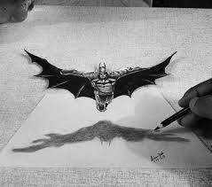 In this drawing, the superhero is shown to be very angry with his fingers curled up. 3d Pencil Drawing Batman Speed Draw By Atanudeb17 On Deviantart