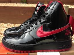 2002 Nike Air Force One High Patent Leather Rose Garden Black Red Men 8 Sheed Nike Air Force Ones Nike Air Nike Air Force