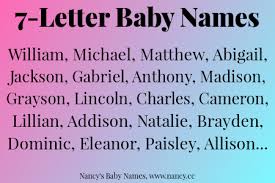 7 Letter Baby Names Baby Names Baby Girl Names Cute Baby Names