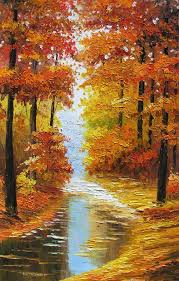 Trova i migliori video gratuiti di giorno soleggiato. Original Oil Painting Canadian Autumn Made To Order Handmade Landscape Sunny Fall Trees Maple Park Colorful Re Landscape Paintings Autumn Painting Oil Painting