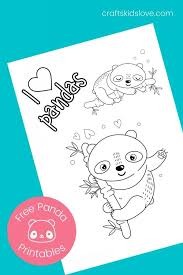 Download or print for free from the site. Free Printable Panda Coloring Pages Crafts Kids Love