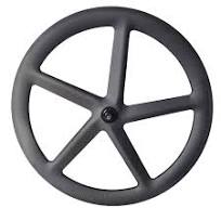 700C Carbon Fiber Road Bicycle 5-Spoke Wheelset Track Bike Wheels Rim/Disc Brake