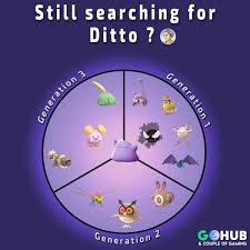 ditto list pokemon that can be ditto and tips for finding