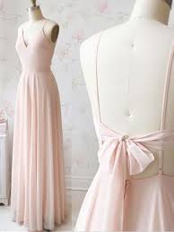 V Neck Light Pink Chiffon Long Prom Dress V Neck Light Pink Chiffon Long Evening Dress Pink Evening Dress Cute Prom Dresses Prom Dresses Long Pink