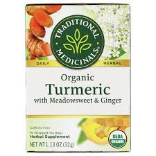 Muchas de las virtudes de la cúrcuma han sido avaladas por la ciencia y otras se trasladan de boca en boca en la sabiduría popular. Compre Traditional Medicinals Te De Hierbas De Curcuma Organica Con Meadowsweet Y Jengibre 16 Bolsitas De Te En Luckyvitamin Com