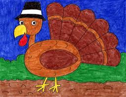 This piece of pumpkin pie is perfect for thanksgiving and celebrating fall. How To Draw A Cartoon Turkey Art Projects For Kids
