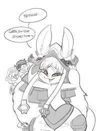 57768 - safe, artist:burnbuckie, faputa (made in abyss), nanachi (made in  abyss), human, mammal, anthro, made in abyss, angry, big ears, bottomwear,  clothes, dialogue, ears, eyes closed, fangs, female, glasses, grayscale,  hat,