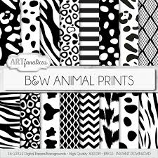 Black And White Animal Prints Black White Animal Prints Digital Papers Animal Pattern Cowhide Dalmation Cheetah Leopard Zebra Tig Digital Paper Paper Animals Animal Print Wallpaper