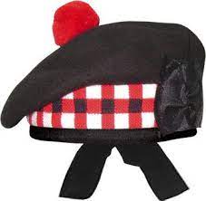 Black Balmoral Hat Diced Black And Red Hats Military Hat