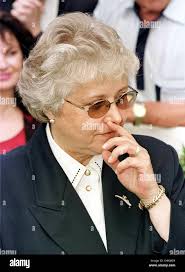 Horse trainer Jenny Pitman after the last race and her last runner at the  Huntington meeting, signalling the end of her training career Stock Photo