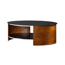 With a sanded black metal frame, beautiful wood laminate shelf, and a tempered glass top, you can be sure that. Jual Curve Walnut Black Glass Coffee Table Coffee Tables From Fads