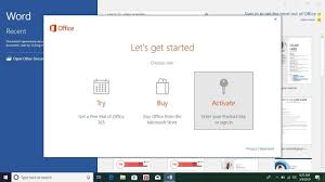 Salah satu cara untuk mengaktifkan microsoft office 2013 adalah dengan memiliki product key. Solved Office Lets Get Start Office 2013 2016 How To Bypass Of Office 365 Activation Screen Youtube