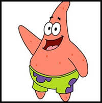 Now draw a larger curved line to show his stomach. How To Draw Patrick Star From Spongebob Squarepants Lessons Drawing Patrick For Kids To Learn Step By Step How To Draw Patrick Star From Spongebob Tutorials And Lessons