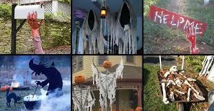 And for your halloween party, browse our selection of indoor halloween decorations , such as whimsical pumpkin decorations , to create a frightfully fun event for your guests. 46 Cool Diy Outdoor Halloween Decorations Cheap Easy