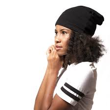 The longer your hair the better when it comes to hat hair. Amazon Com Adama Satin Lined Jersey Beanie Ultra Soft Fashionable Hipster Chic Satin Lining Prevents Breakage And Tangling Day And Night Hair Defense Black Standard Beauty Personal Care