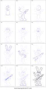 How to draw ignited toy bonnie, fnaf, как нарисовать игнайтед той бонни, фнаф. How To Draw Toy Bonnie From Five Nights At Freddy S Printable Step By Step Drawing Sheet Drawingtutorials101 Com