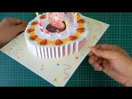 Printable Birthday Cake Pop Up Card Template Birthday Cake Pop Up Card Tutorial Youtube Pop Up Card Templates Birthday Cake Card Diy Cake Pops