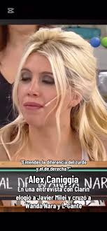 Alex Caniggia critica a Wanda Nara y elogia a Javier Milei