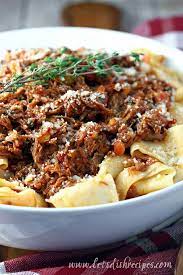 Trim steak and pierce all over on. Slow Cooker Shredded Beef Ragu Let S Dish Recipes