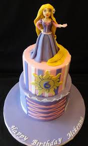 A birthday cake is a cake eaten as part of a birthday celebration. Rapunzel Cake For A Beautiful 6 Year Old Girl Projekte