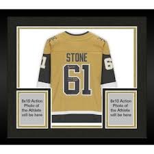 Take your collection of vegas golden knights memorabilia to the next level with this autographed mark stone 8 x 10 gold jersey skating photograph. Framed Shea Theodore Vegas Golden Knights Autographed Gold Alternate Adidas Authentic Jersey